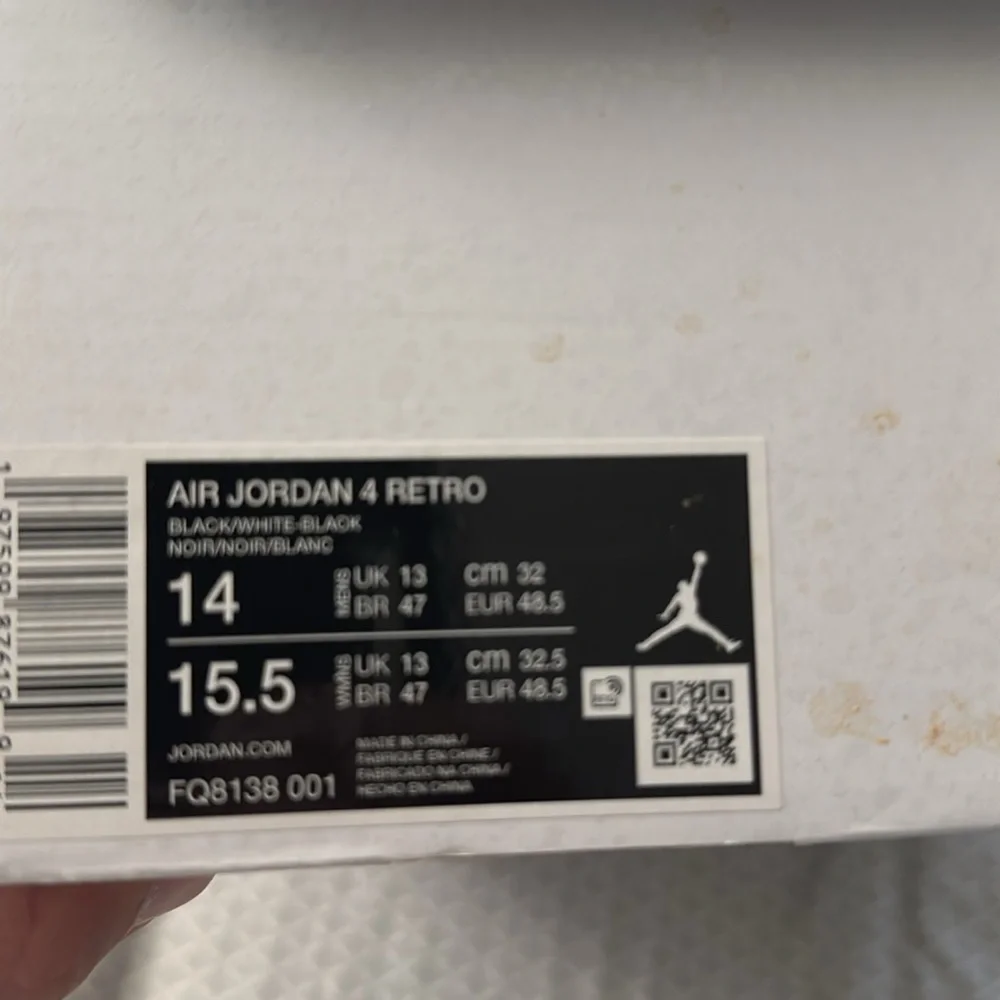 Jordan 4 retro, size 14, lightly used, with box - Picture 6 of 6